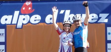 Jeanette and Ross on Alpe d'huez 2009