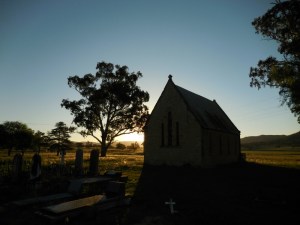 Bylong Church at dusk