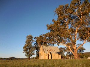 Bylong Church at sunset
