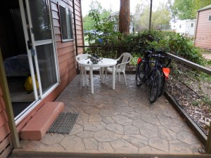 Luxury digs - bike storage