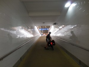 No riding in the station