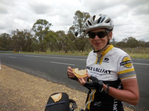 Potato bread and peanut butter