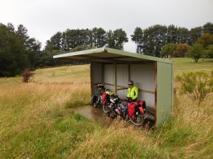 Rain delay hiding spot - as it clears
