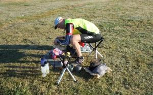 Brekkie - stool in use