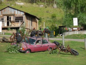 Giant car eating ants