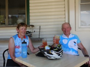 Happy campers at Wollombi Pub