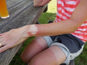Tan lines with 50 SPF every day