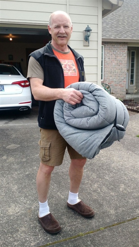 Chris and his not-so-lite bag