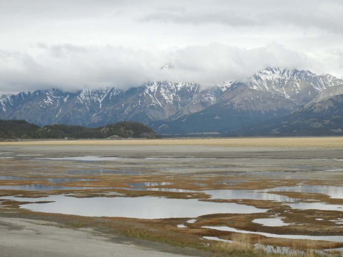 Kluane Lake and mountains