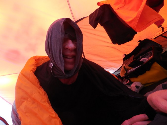 Mummy Dave in his morning attire