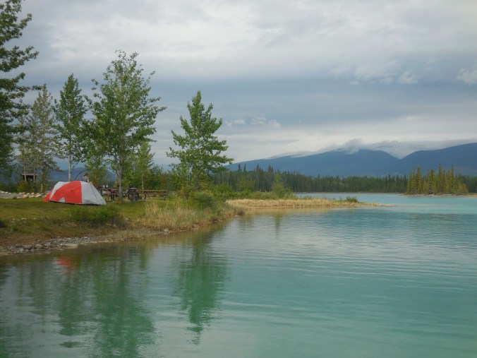 Boya Lake camp site 2