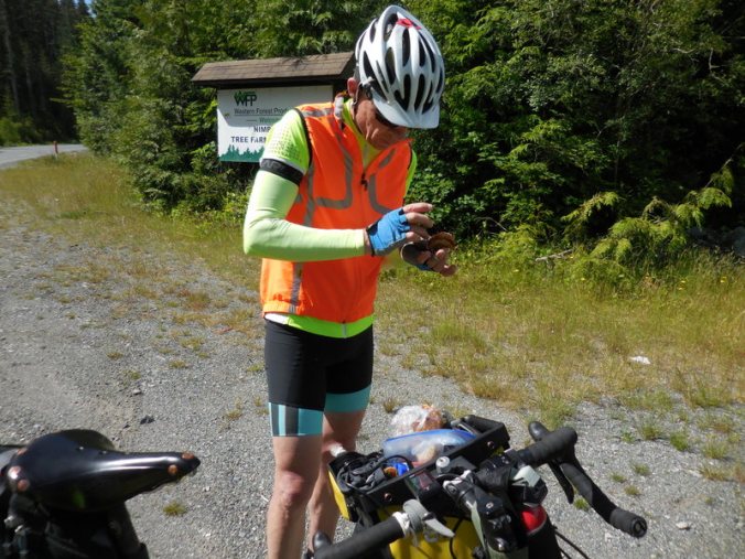 Dave and his morning bun - cleaning rocks off