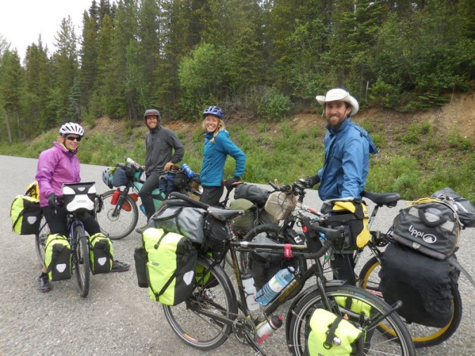 Five bikes on the road