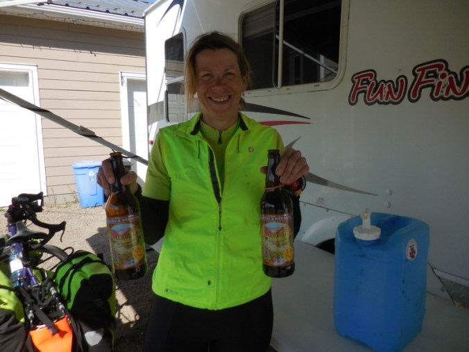 Nancy and two great beers