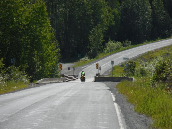 One lane bridge on the Cassiar