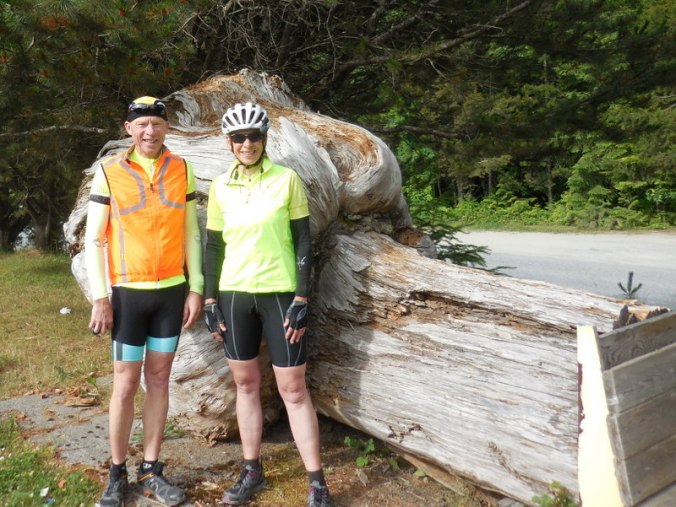 Us at the big burl of Woss