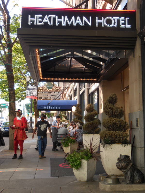 Heathman Hotel with doorman