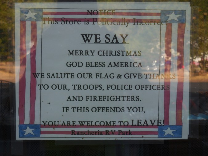 Rancheria store sign