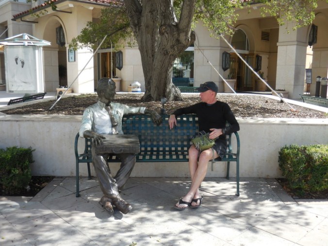 Dave having a chin wag