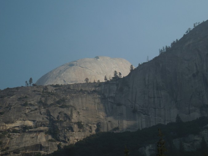 Half Dome peeking