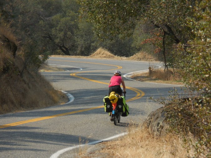 Nancy riding the curves