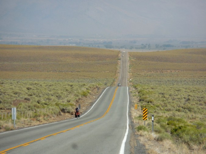 Pete and the road behind