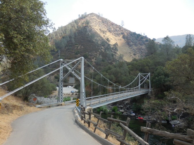 Suspension bridge over Merced RIver