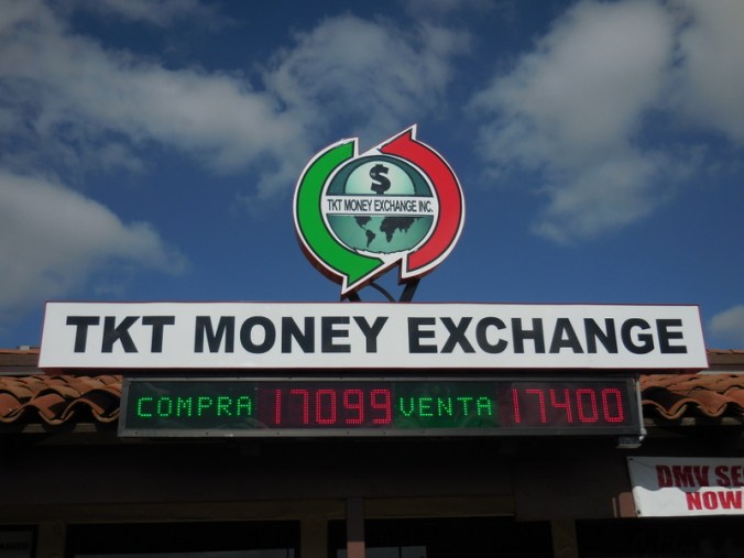 Change money on USA side