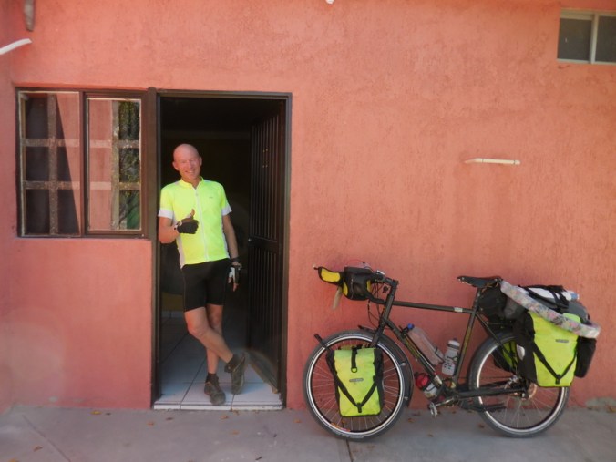 Dave outside our room