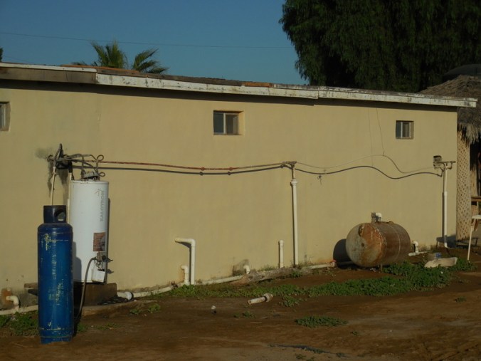 Hot water system for our room - the middle one of three