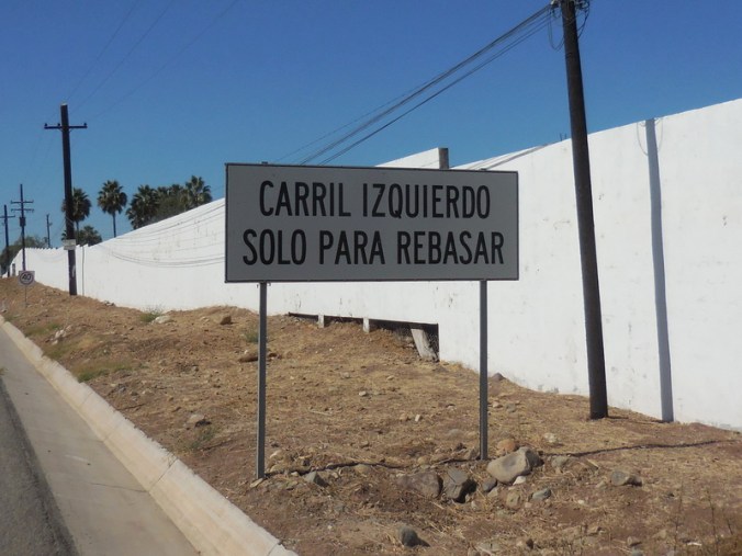 Left lane passing only