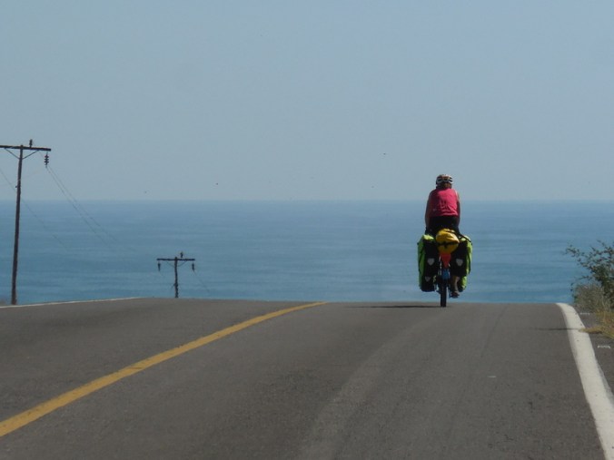 Nancy riding on the sea