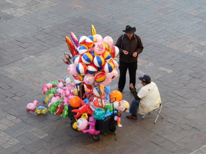 Balloon seller