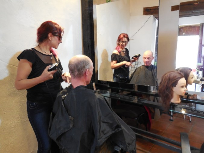 Dave and his haircut