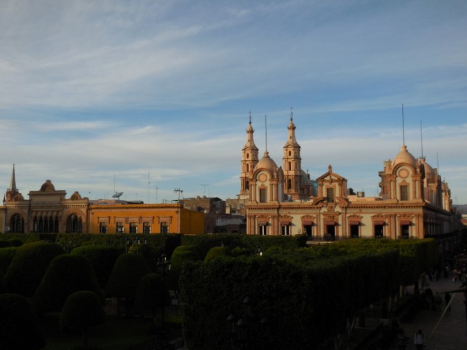 Leon skyline at sunset