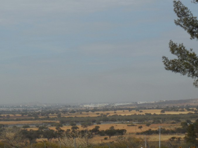 Looking back towards Leon - yuck