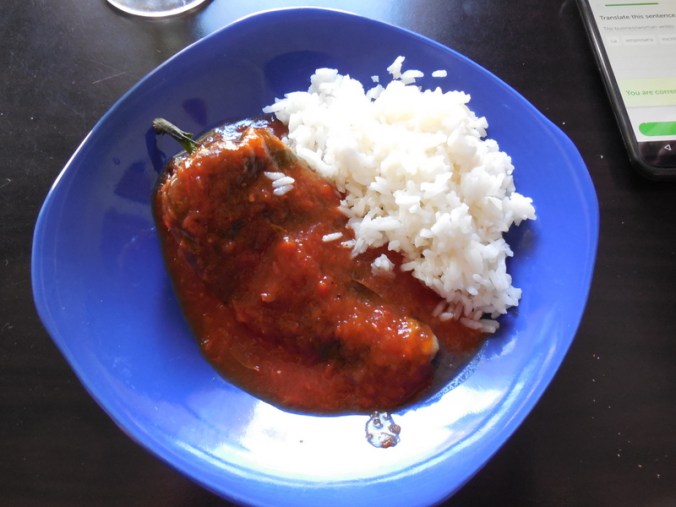 Lunch - chili rellenos