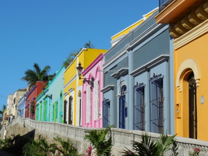 Mazatlan oldtown buildings