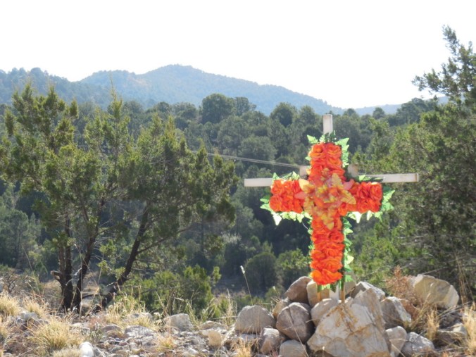 Roadside memorial - be careful out there
