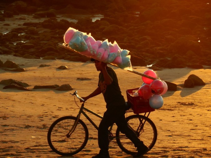 Selling on the beach