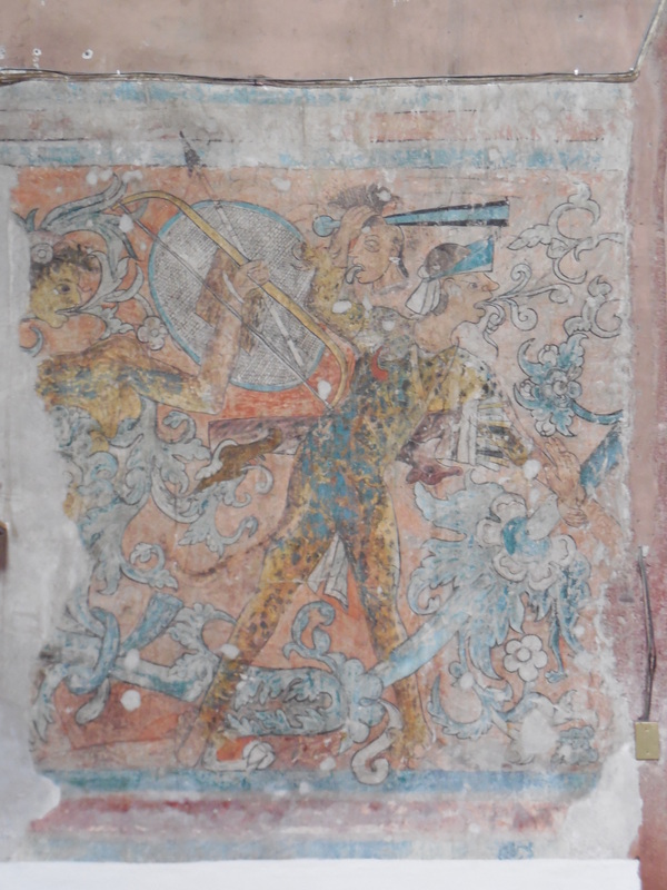 Temple of San Miguel Archangel mural