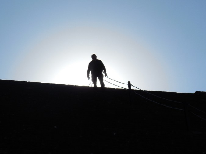Guard on Pyramid of the Sun 2