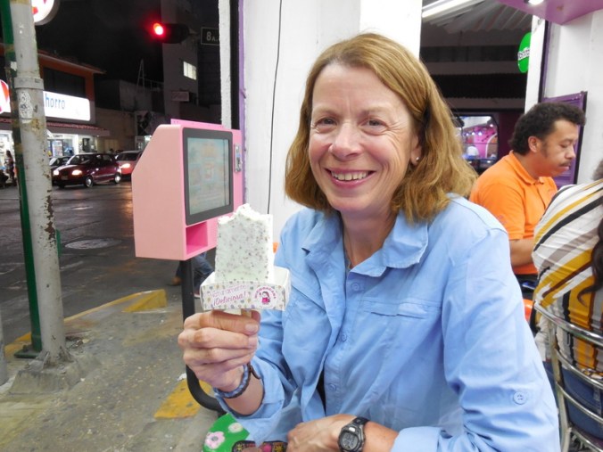 Icecream - note their handy drip catcher