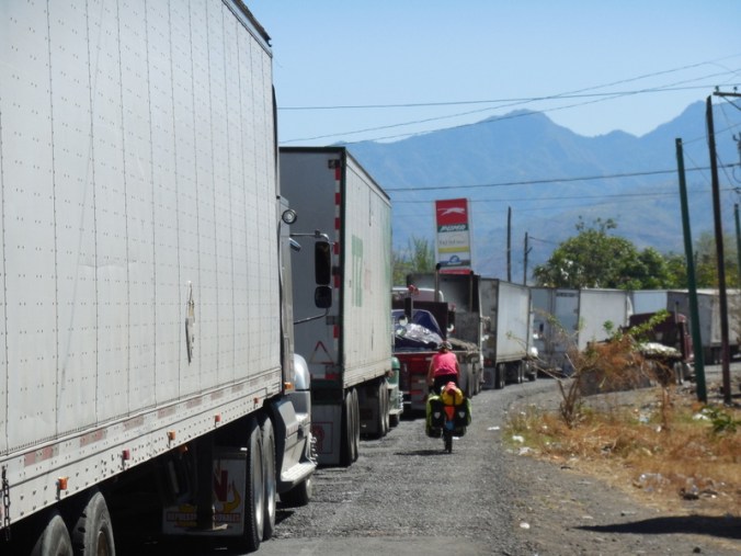 3k of trucks that we rode past