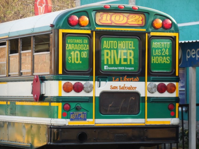 Auto Hotel info on chicken bus