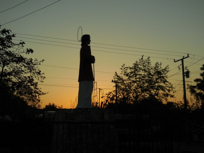 Jesus rising the sun in Somotillo