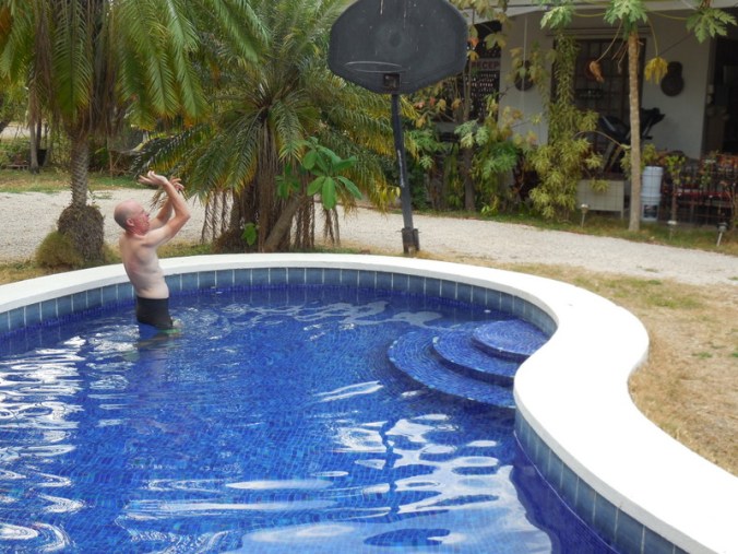 Our UNR Blue pool with Dave shotting hoops for Pete 1