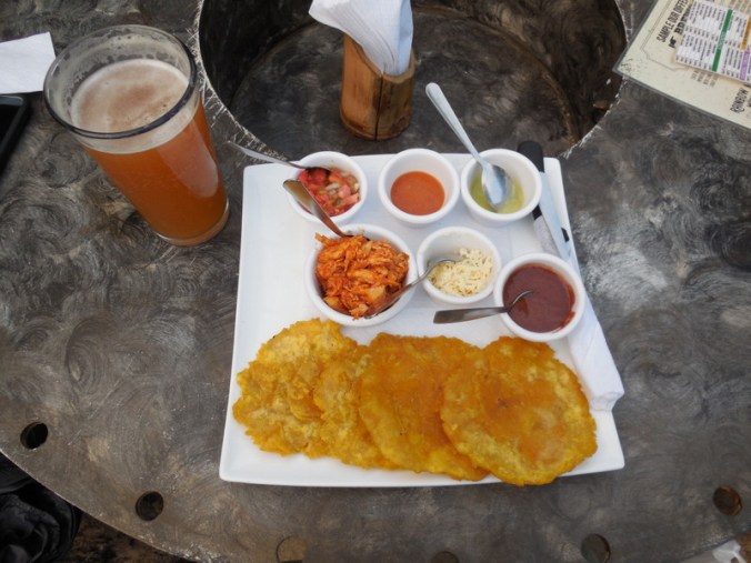 Plantains with topping dinner