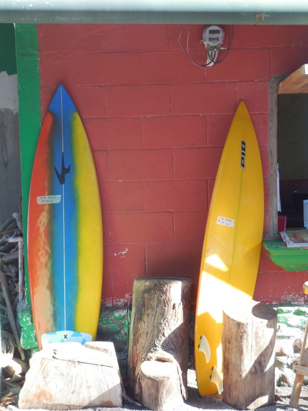 Two boards for sale - We could buy them and hang out here for a while