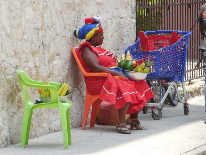 Fruit seller Colombia style